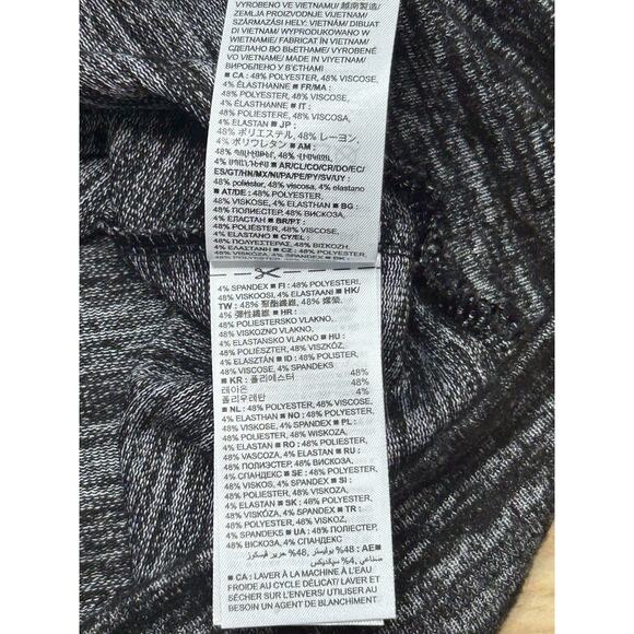 GAP Black-Gray Lightweight Hoodie Crewneck Long-Slv Stretchy Small New With Tags - Picture 12 of 16